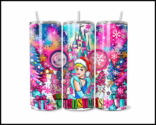 Magical Kingdom Christmas Stainless Steel Tumbler (6134)
