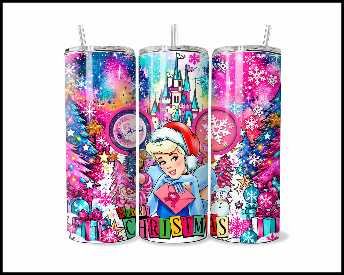 Magical Kingdom Christmas Stainless Steel Tumbler (6135)
