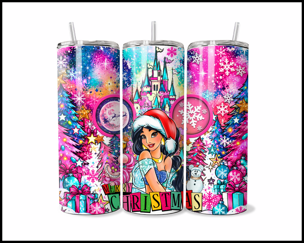 Magical Kingdom Christmas Stainless Steel Tumbler (6136)