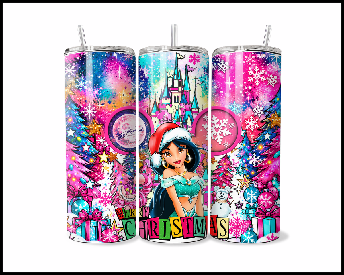 Magical Kingdom Christmas Stainless Steel Tumbler (6137)