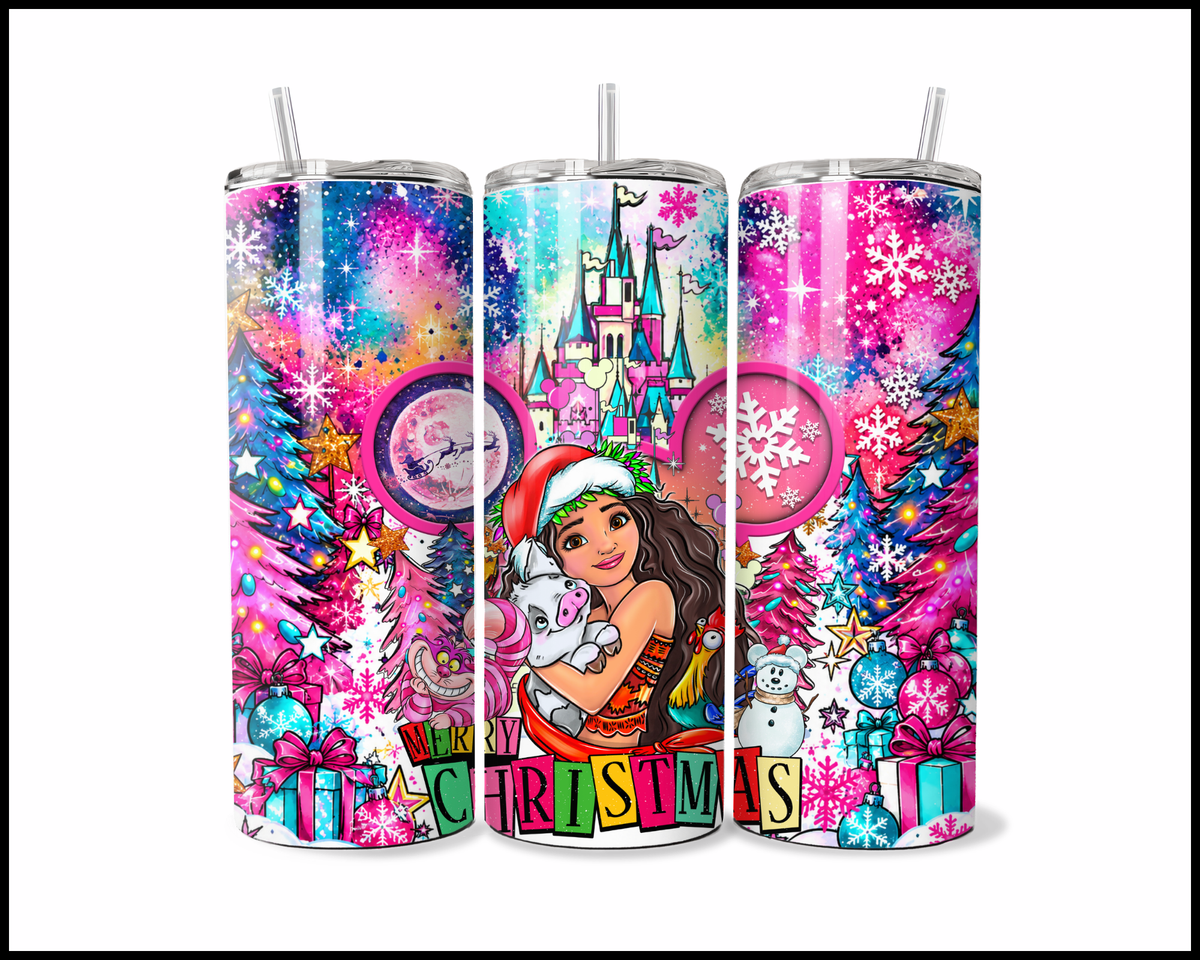 Magical Kingdom Christmas Stainless Steel Tumbler (6139)