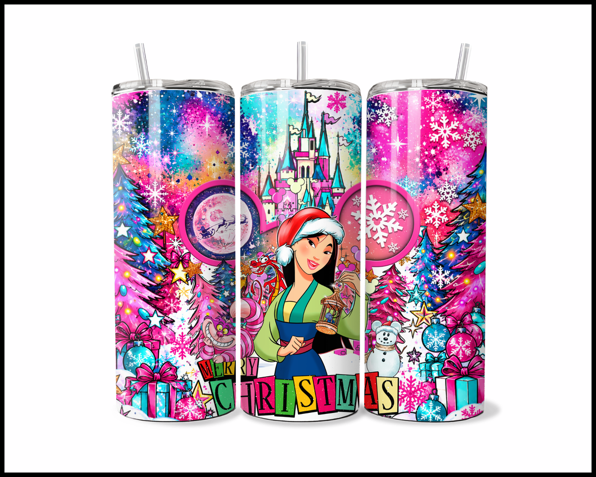 Magical Kingdom Christmas Stainless Steel Tumbler (6141)