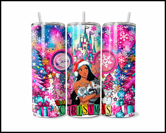 Magical Kingdom Christmas Stainless Steel Tumbler (6142)