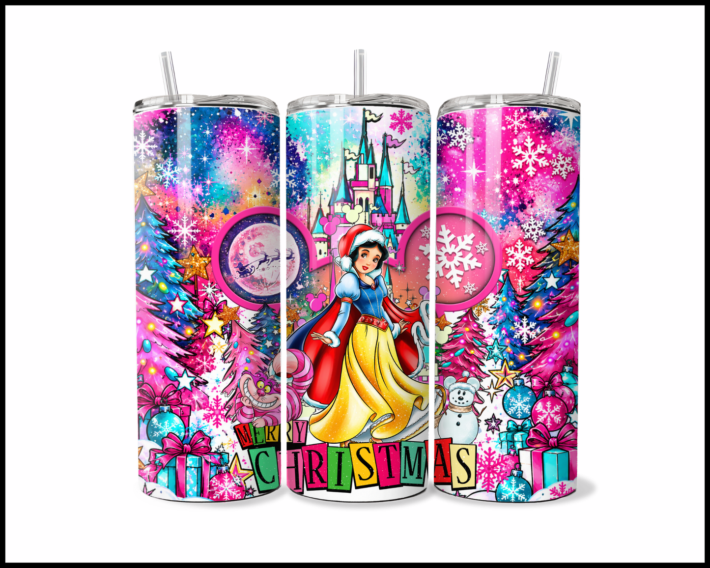Magical Kingdom Christmas Stainless Steel Tumbler (6145)