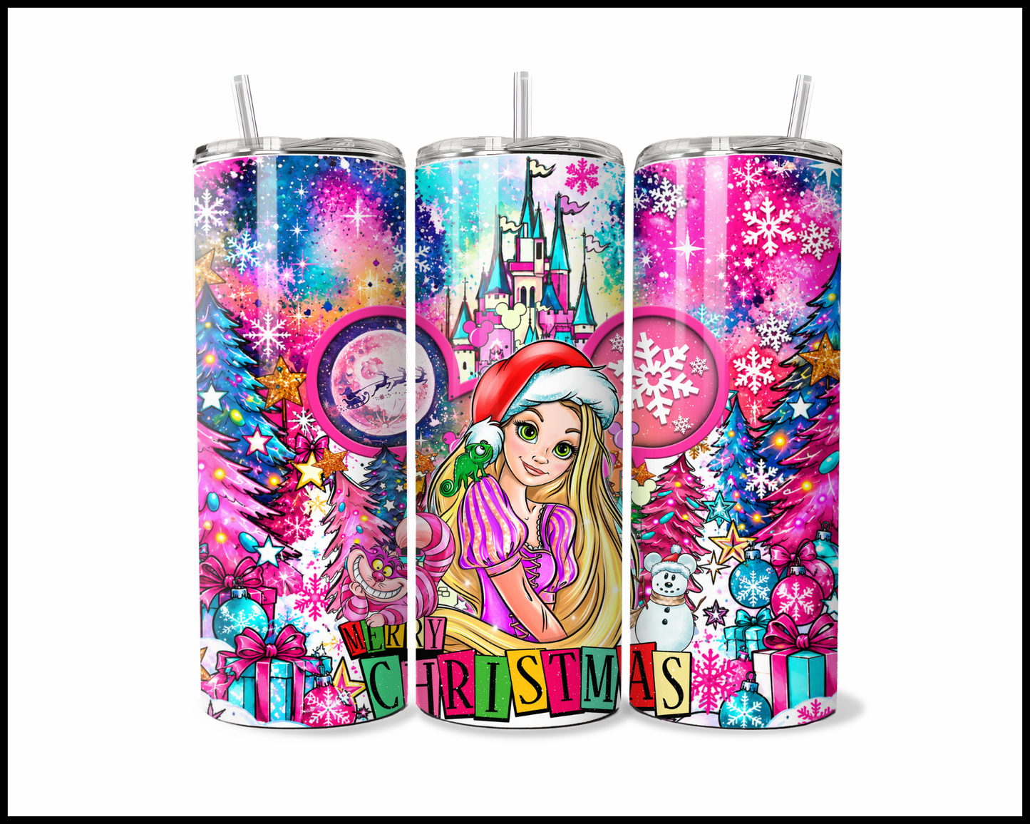 Magical Kingdom Christmas Stainless Steel Tumbler (6146)