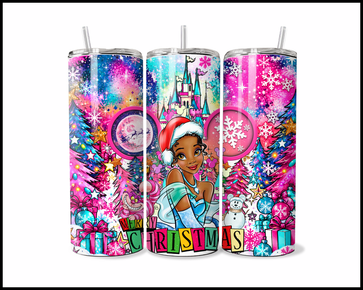 Magical Kingdom Christmas Stainless Steel Tumbler (6148)