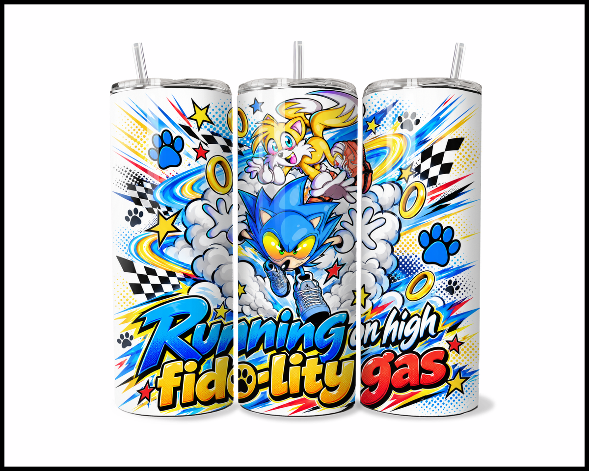 Running On High Fido-lity Gas Stainless Steel Tumbler (6170)