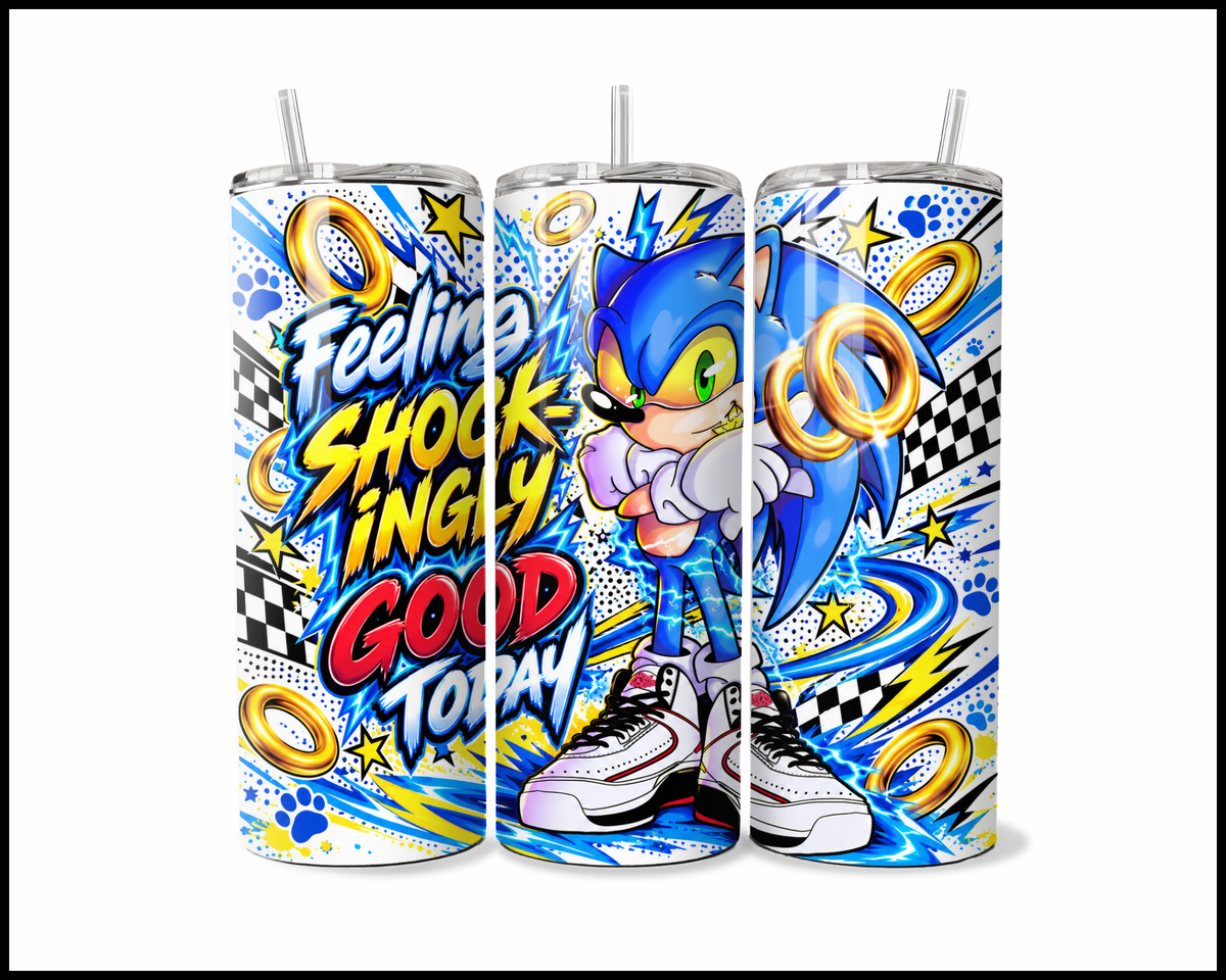 Feeling Shock-ingly Good Today Stainless Steel Tumbler (6171)
