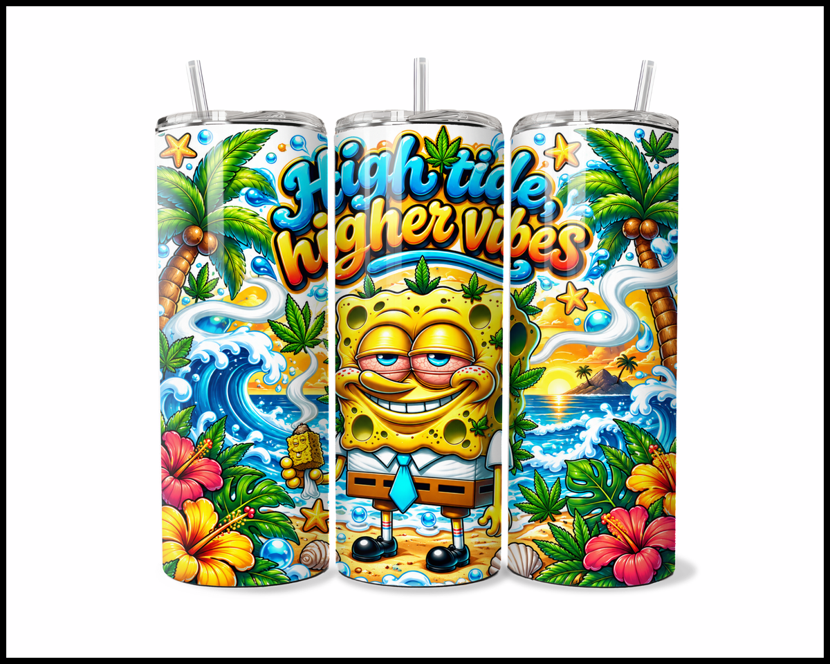 High Tide Higher Vibes Stainless Steel Tumbler (6173)