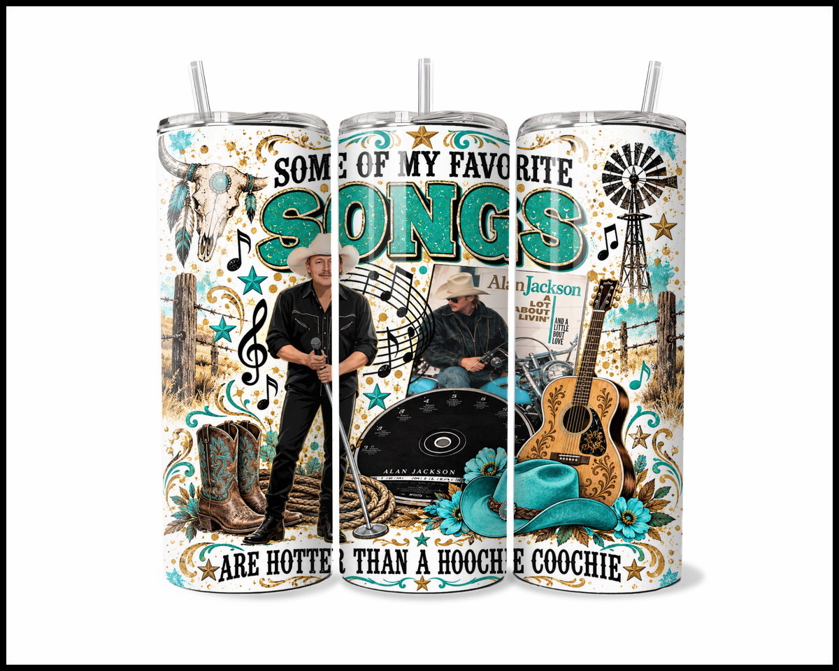 Alan Jackson Inspired Stainless Steel Tumbler (6190)