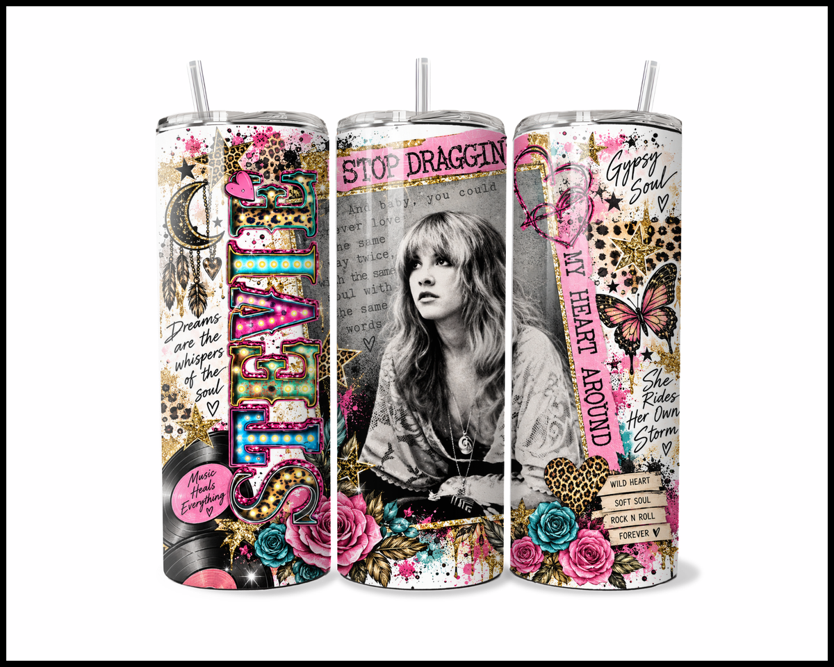 Stevie Nicks Inspired Stainless Steel Tumbler (6194)