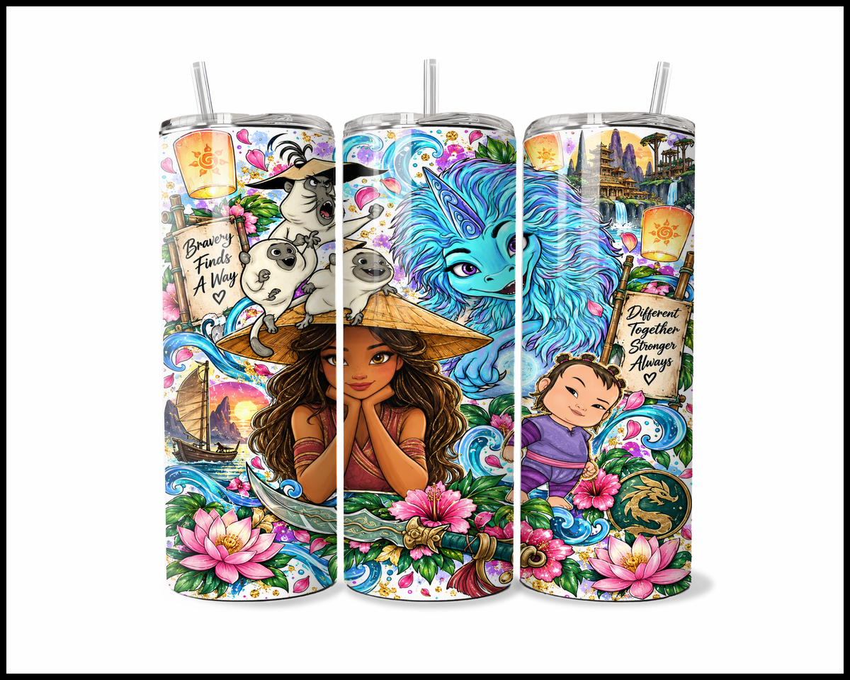 Raya and the Last Dragon Inspired Stainless Steel Tumbler (6198)