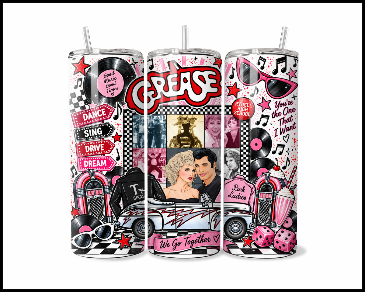Grease Inspired Stainless Steel Tumbler (6201)