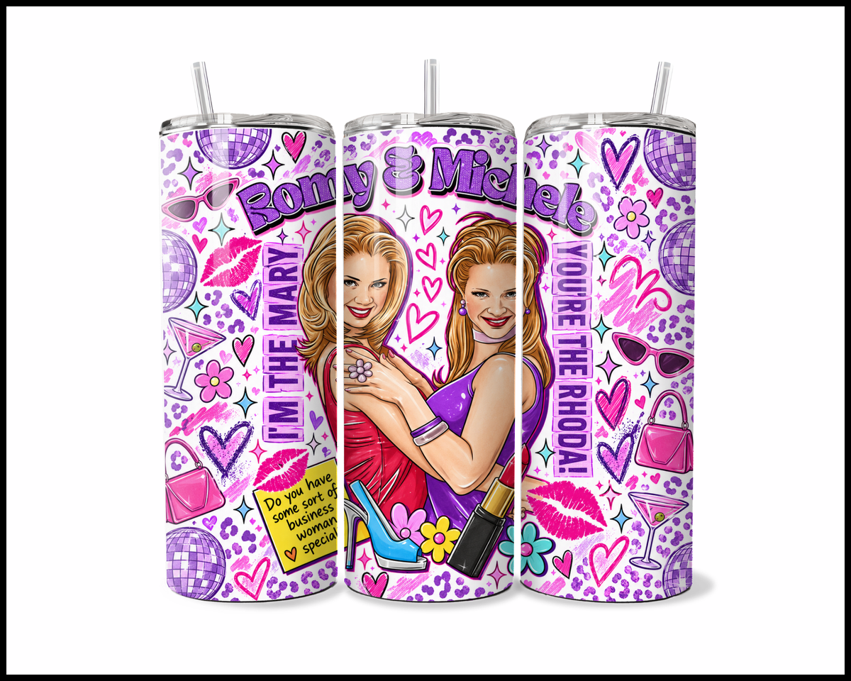 Romy & Michele Inspired Stainless Steel Tumbler (6206)