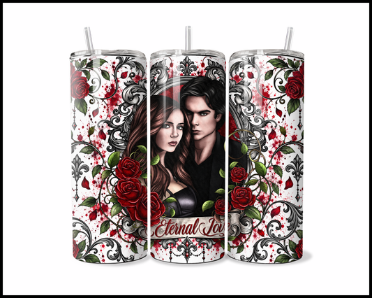Vampire Diaries Inspired Stainless Steel Tumbler (6208)
