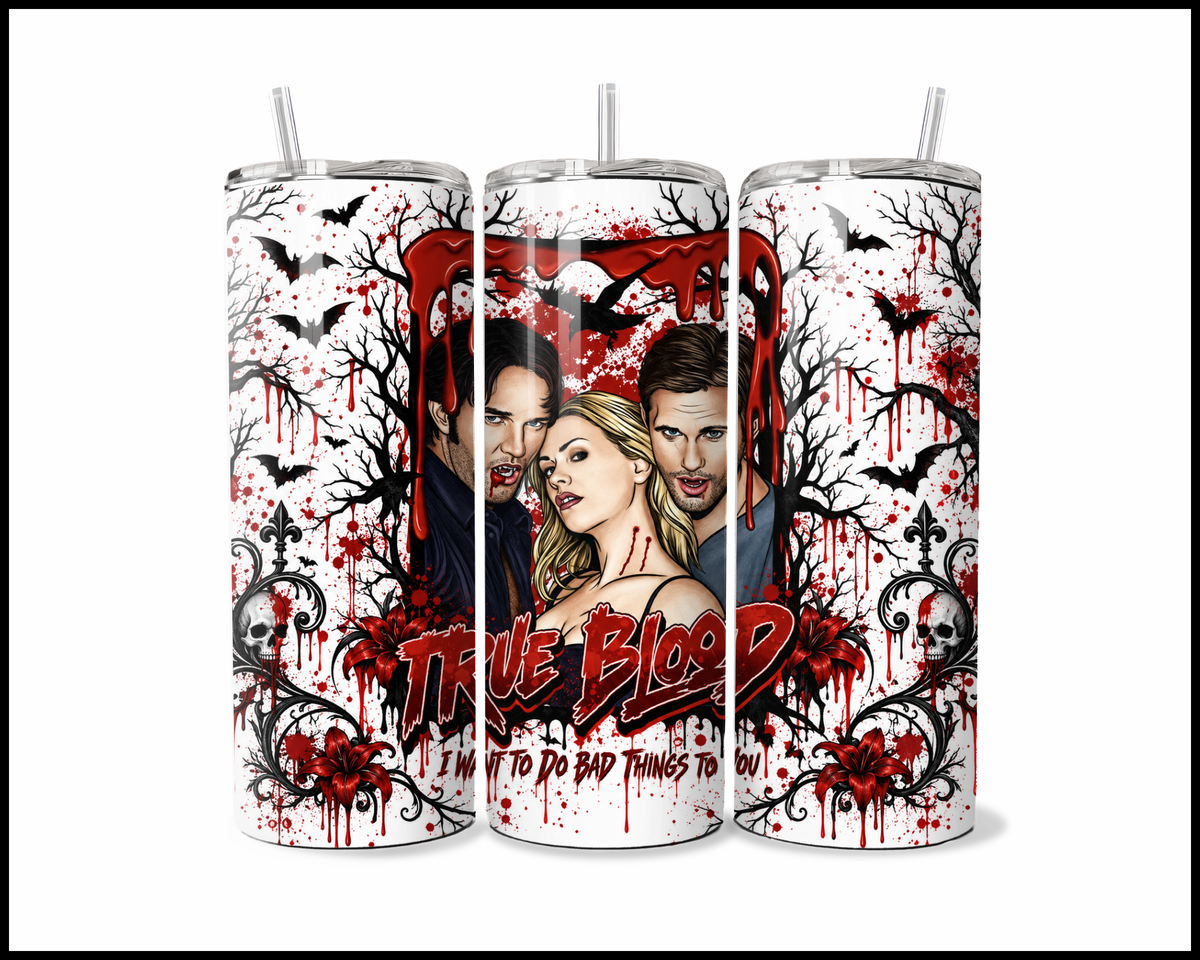 True Blood Inspired Stainless Steel Tumbler (6210)