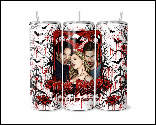 True Blood Inspired Stainless Steel Tumbler (6210)