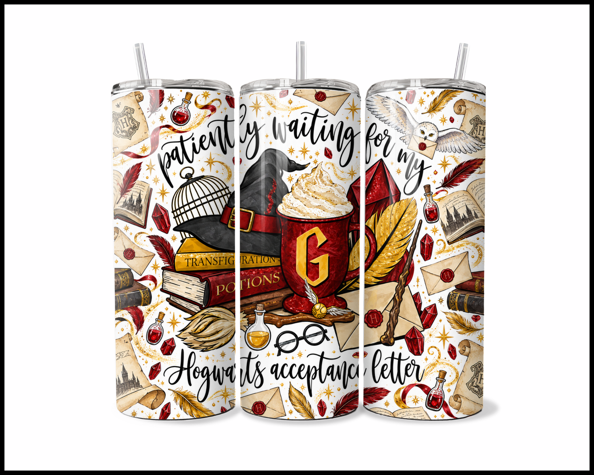 Waiting On Hogwarts Acceptance Letter Stainless Steel Tumbler (6211)