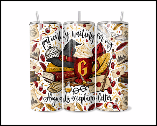 Waiting On Hogwarts Acceptance Letter Stainless Steel Tumbler (6211)