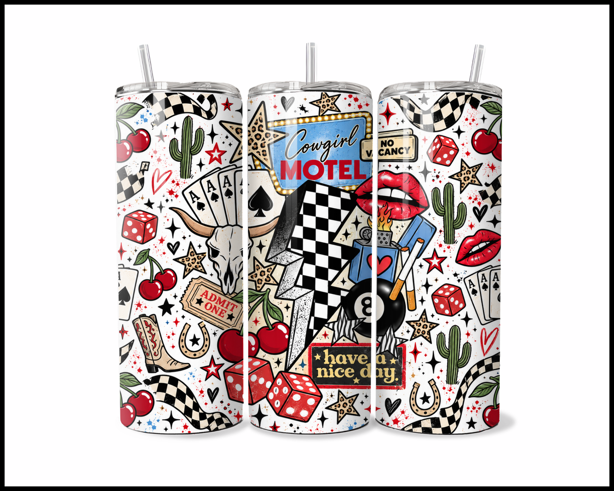 Cowgirl Motel Stainless Steel Tumbler (6213)