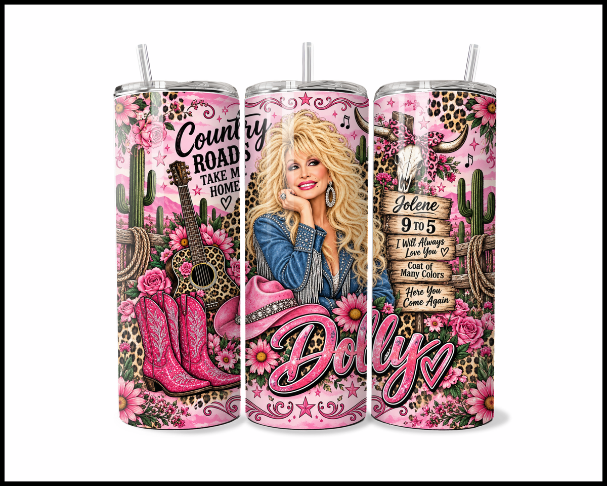 Dolly Parton Inspired Stainless Steel Tumbler (6217)