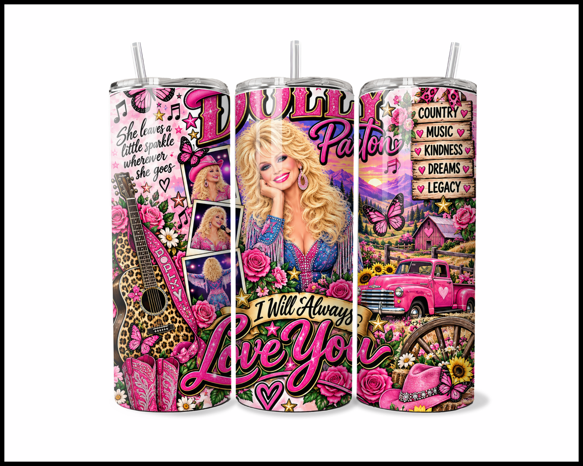 Dolly Parton Inspired Stainless Steel Tumbler (6218)