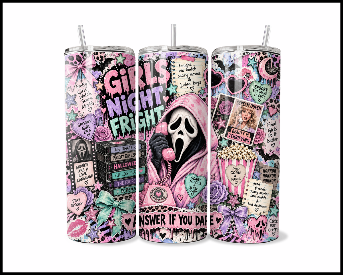 Girls Night Fright Stainless Steel Tumbler (6220)