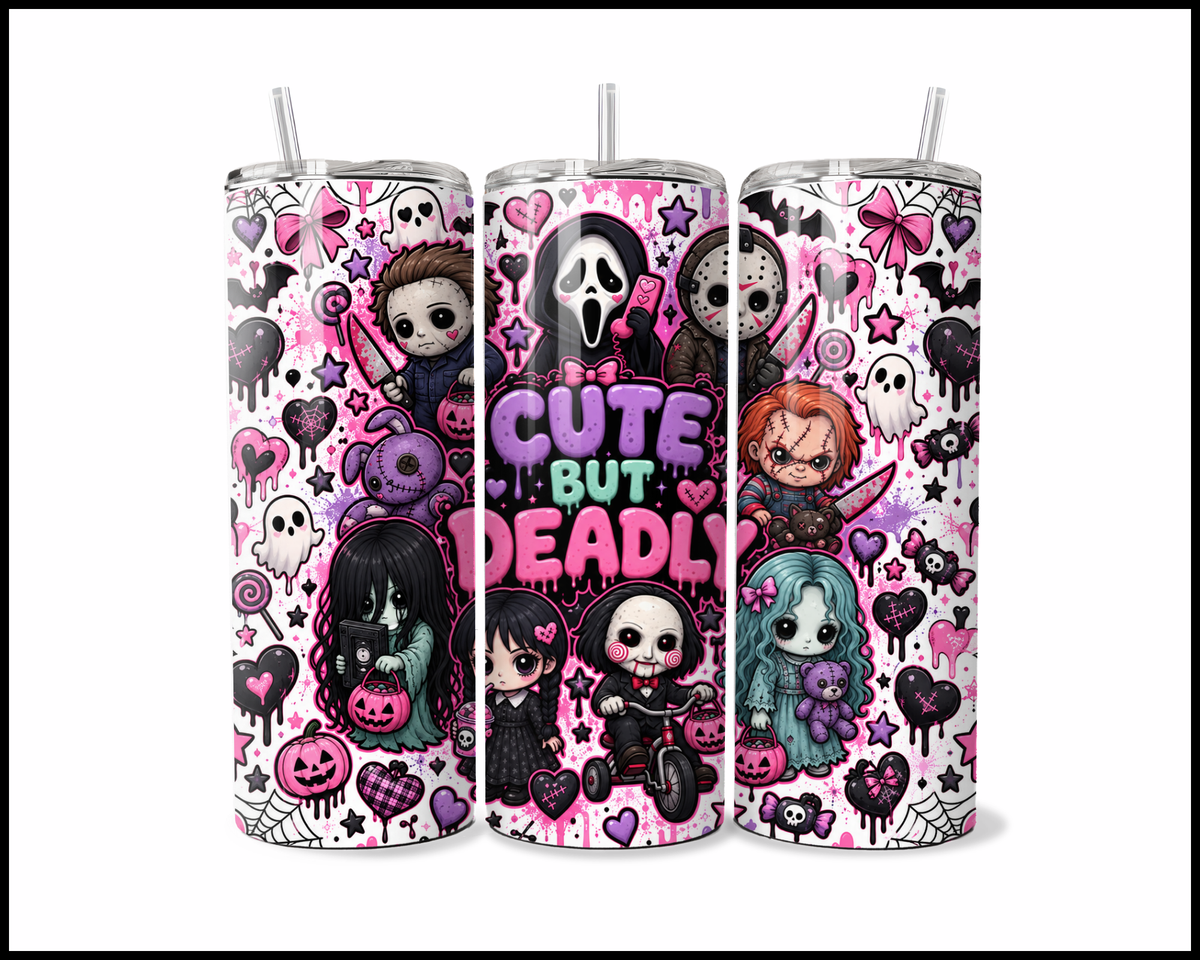 Cute But Deadly Stainless Steel Tumbler (6221)