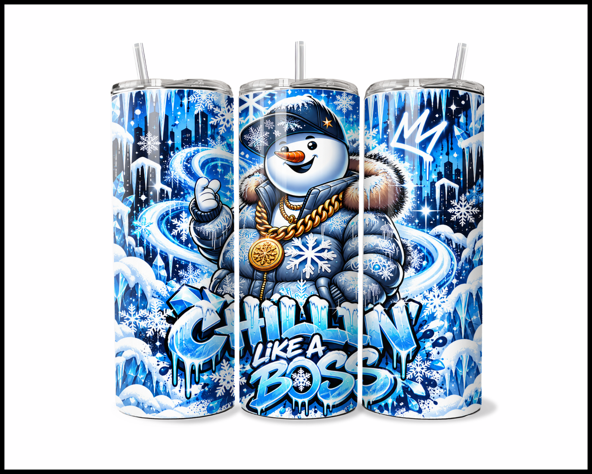 Chillin' Like A Boss Stainless Steel Tumbler (6228)