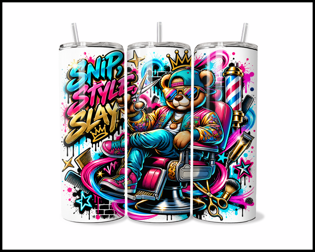 Snip Style Slay Stainless Steel Tumbler (6229)