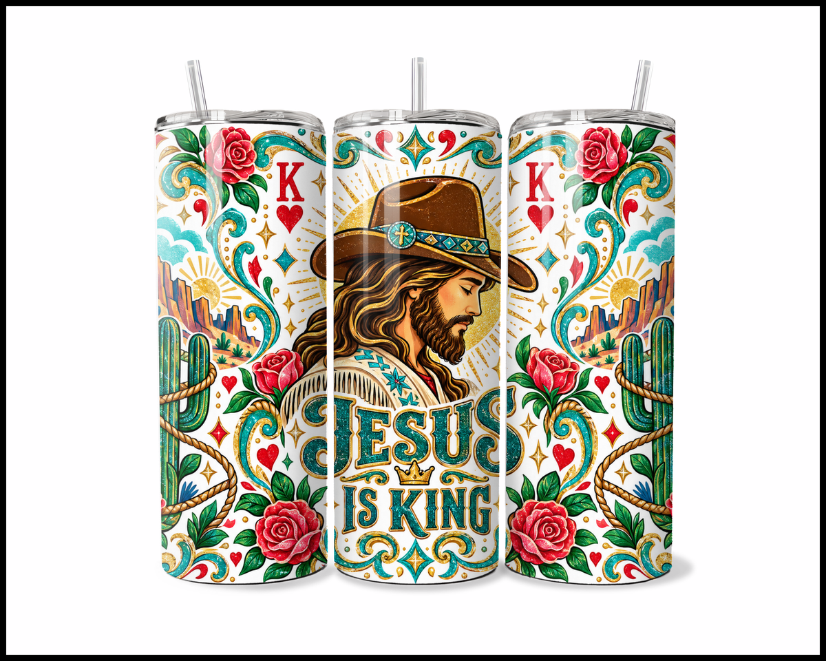 Jesus Is King Stainless Steel Tumbler (6235)