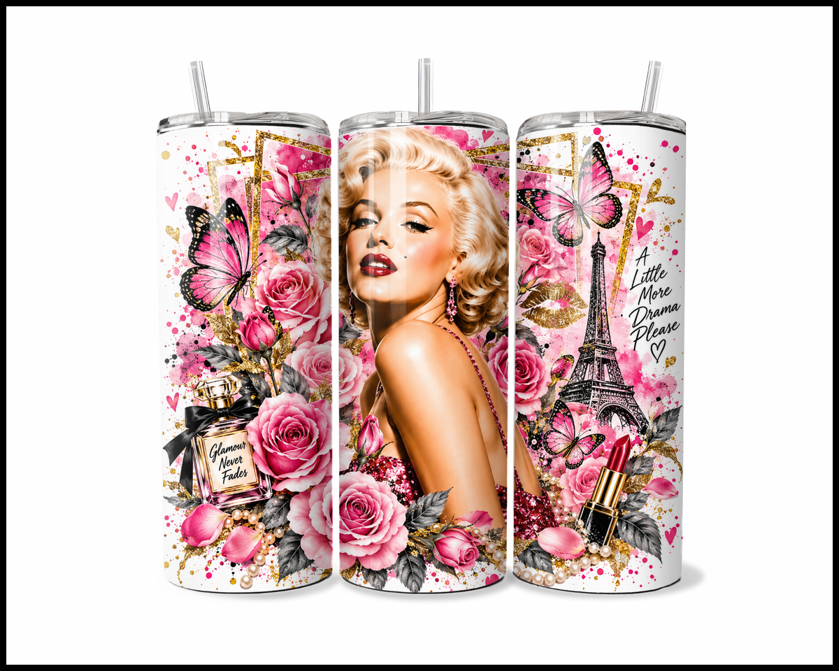 Marilyn Monroe Inspired Stainless Steel Tumbler (6244)