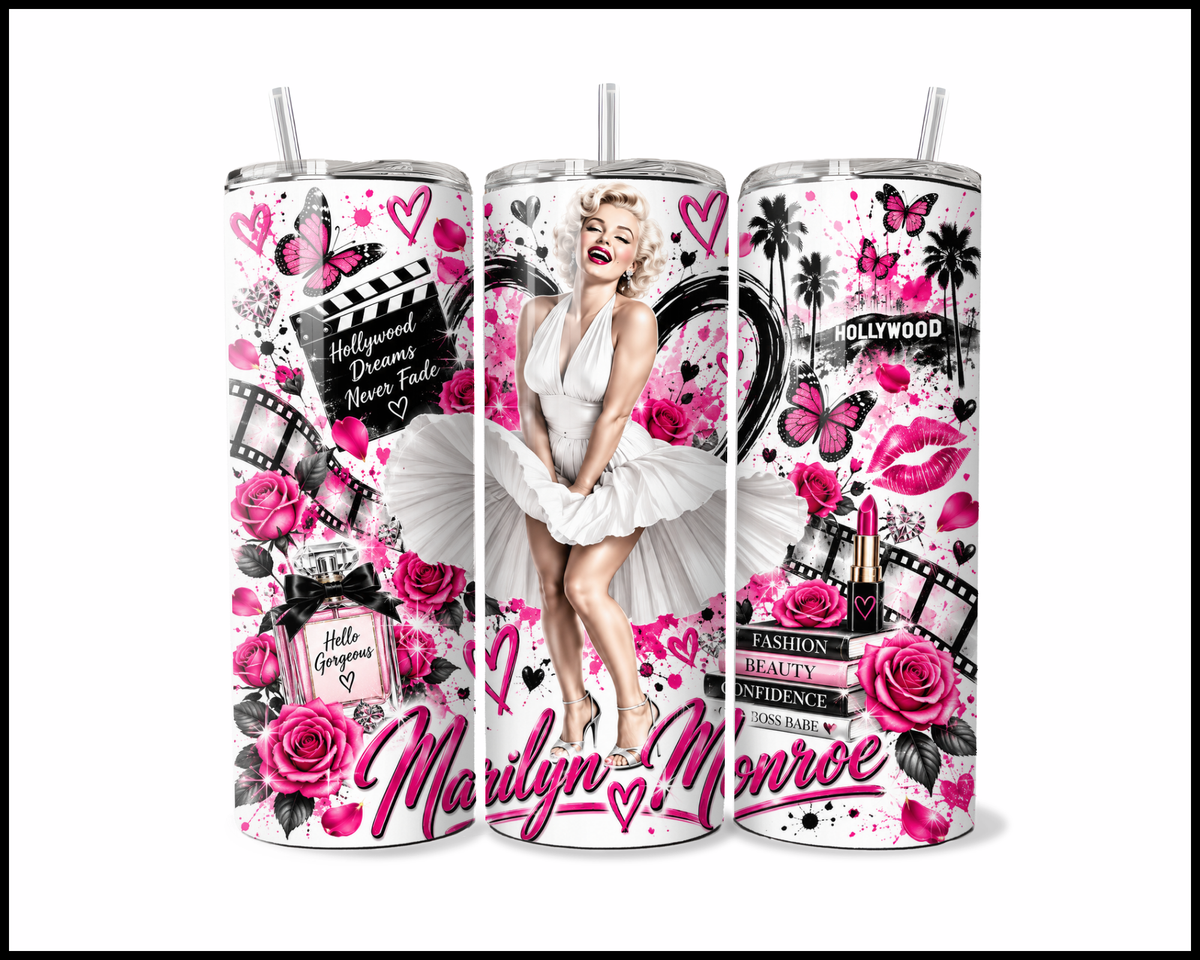 Marilyn Monroe Inspired Stainless Steel Tumbler (6248)