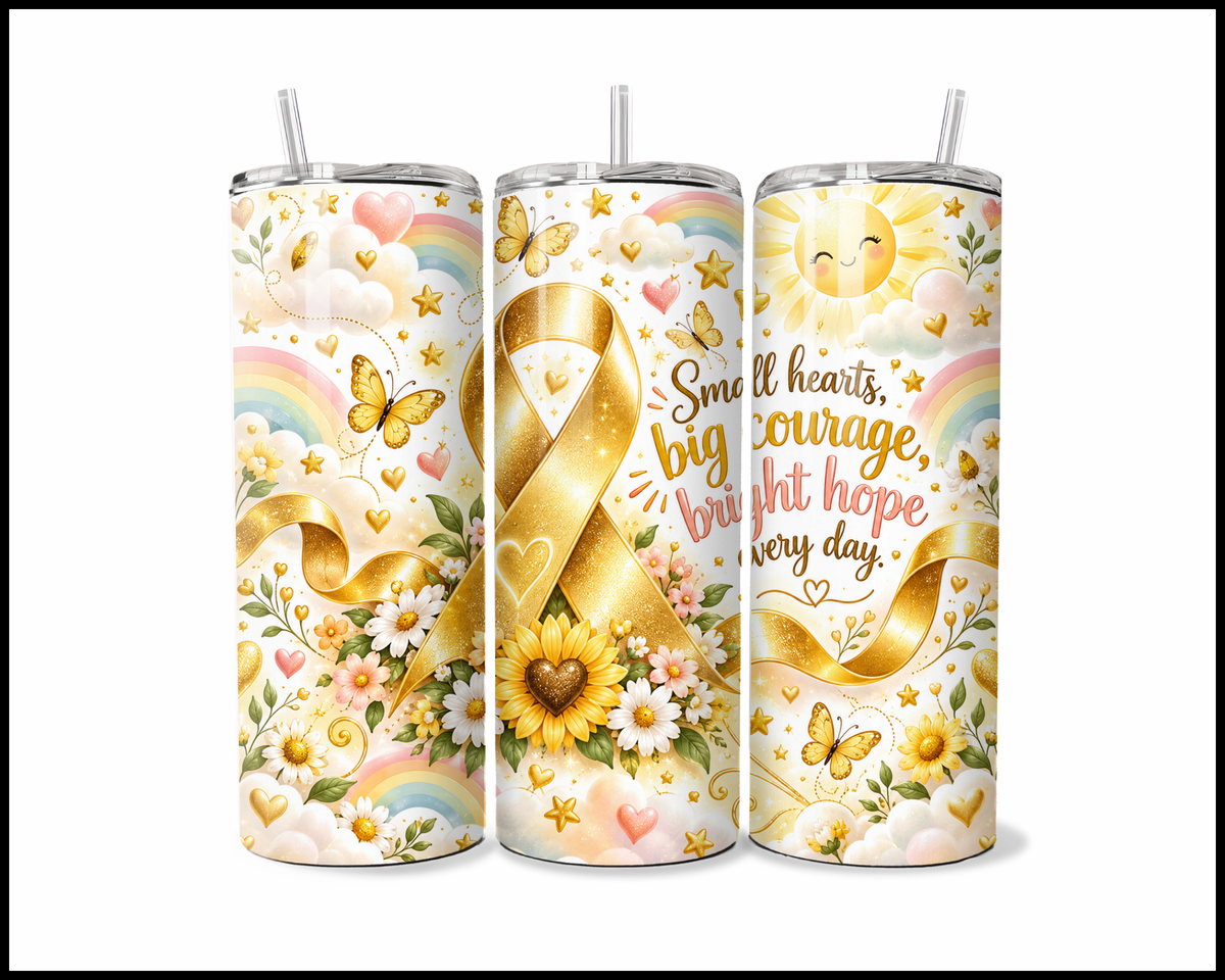 Childhood Cancer Awareness Stainless Steel Tumbler (6275)