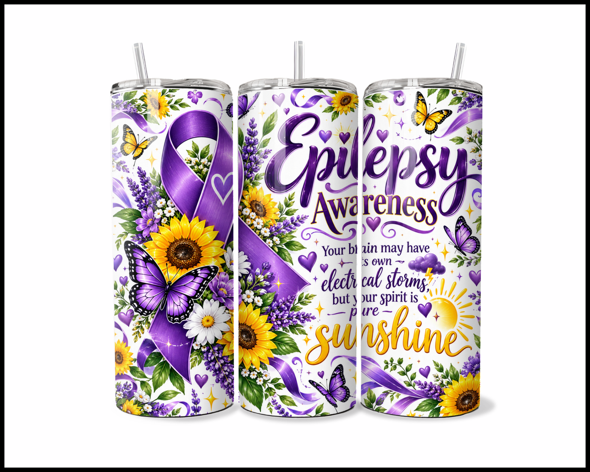 Epilepsy Awareness Stainless Steel Tumbler (6286)