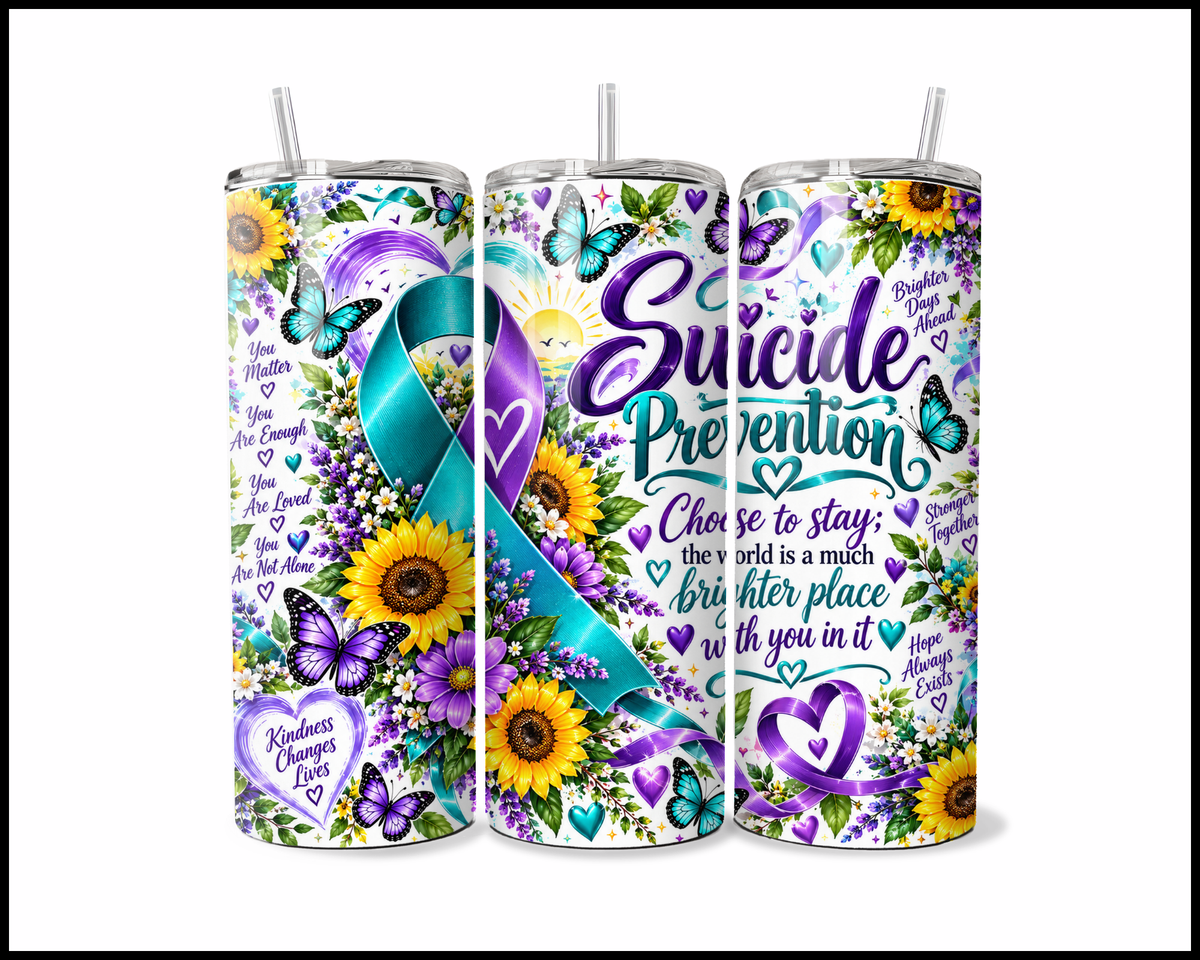 Suicide Prevention Stainless Steel Tumbler (6289)