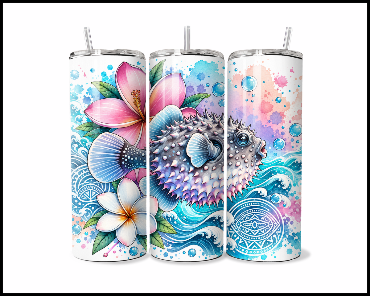 Pufferfish Paradise Stainless Steel Tumbler (6294)