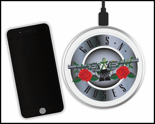 Guns & Roses Inspired Sublimated Wireless Phone Charger (362)