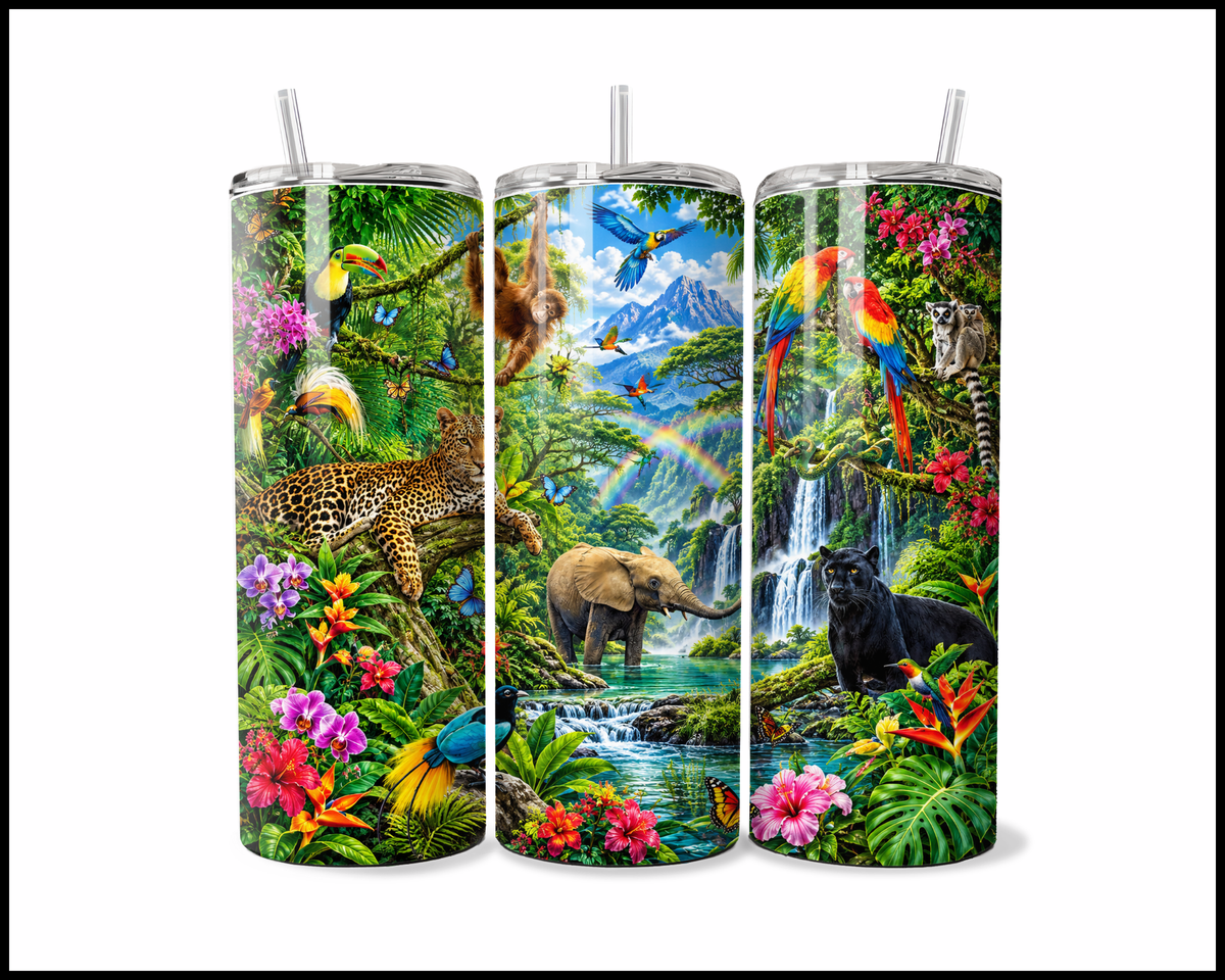 Orchid Jungle Majesty Stainless Steel Tumbler (6302)
