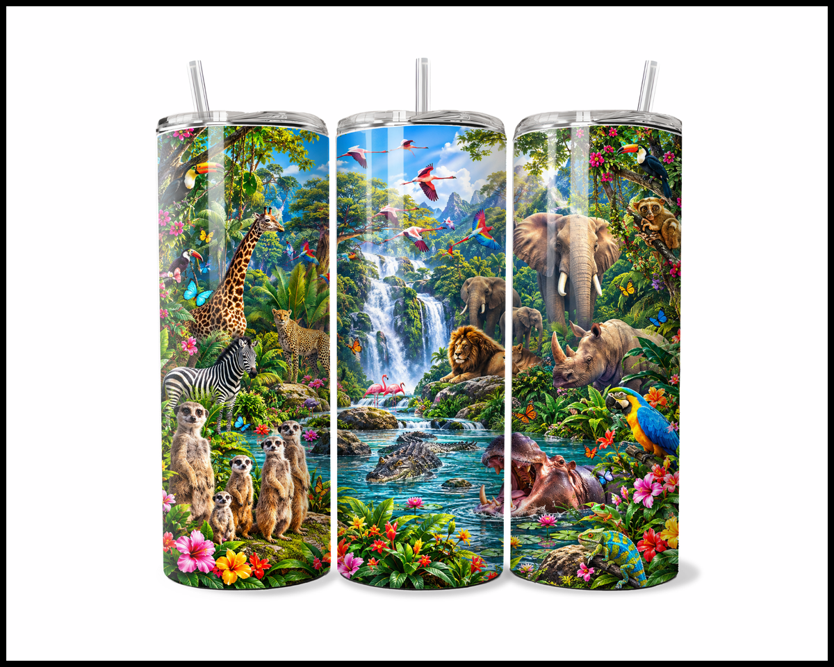 Jungle Vista Stainless Steel Tumbler (6309)