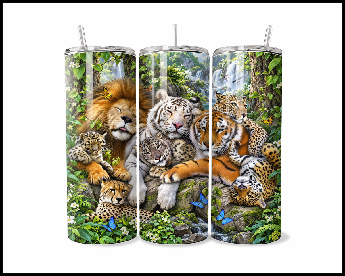 Jungle Paws & Sleepy Claws Stainless Steel Tumbler (6313)