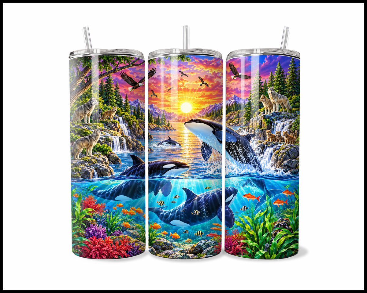 Orca Crest Stainless Steel Tumbler (6315)