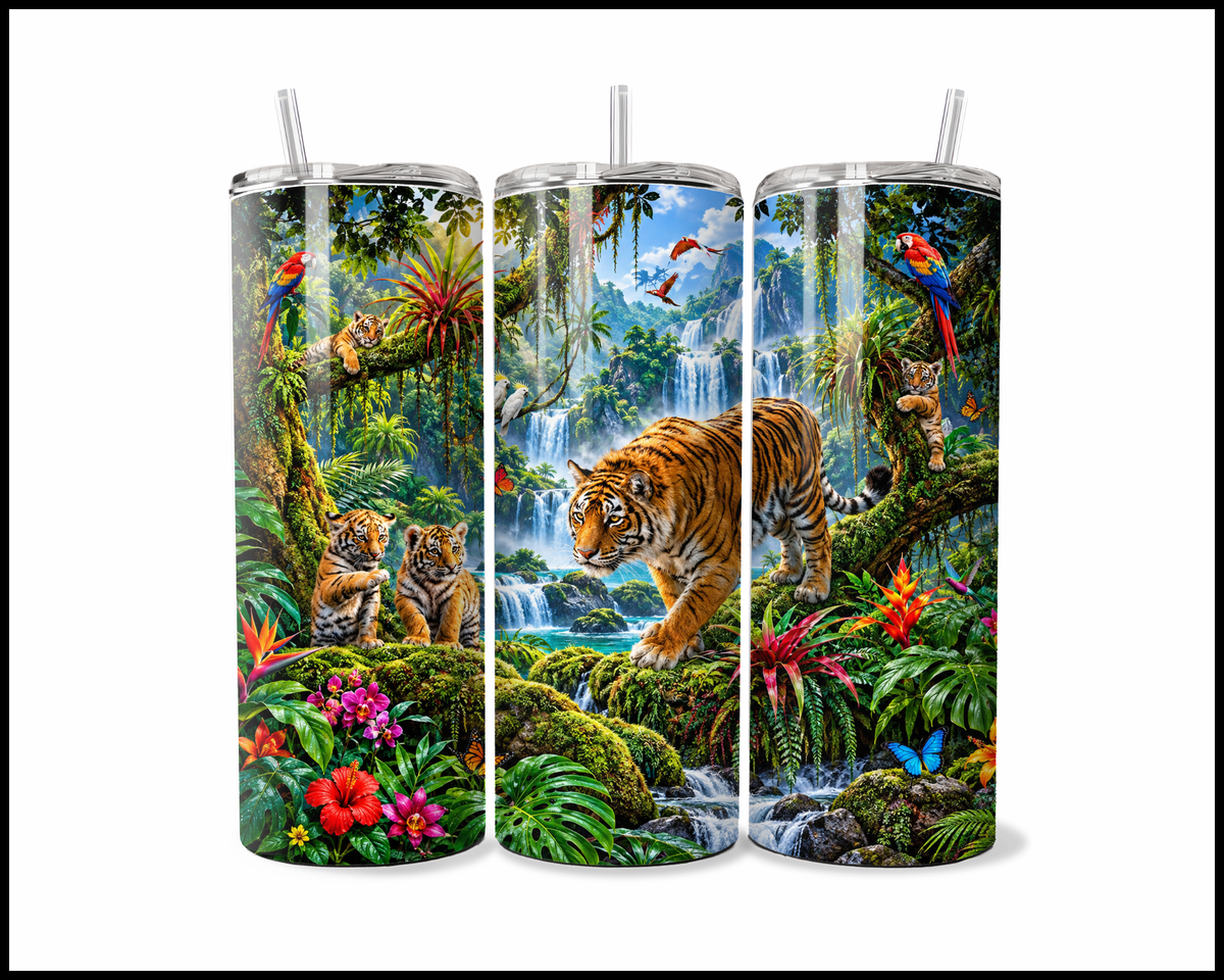 Jungle Radiance Stainless Steel Tumbler (6319)