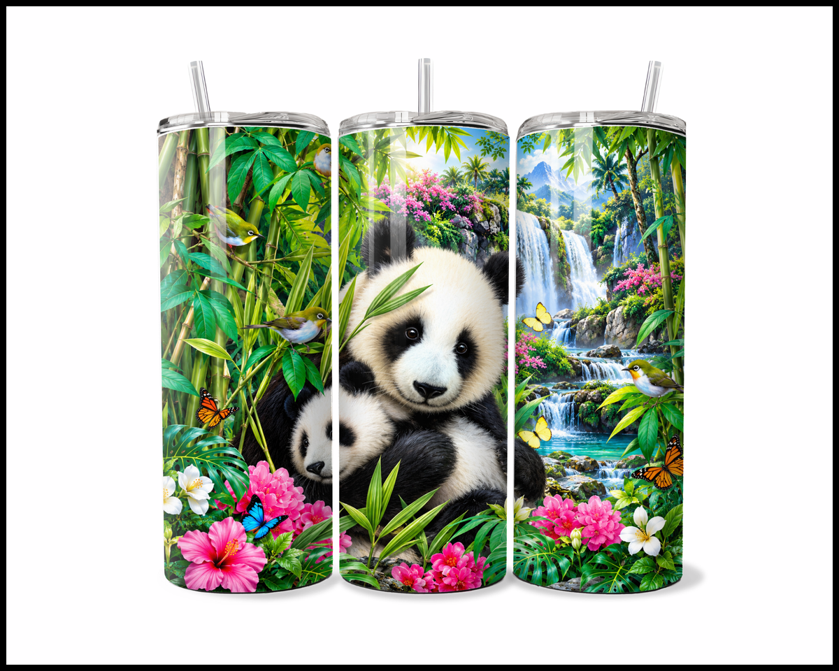 Panda Paradise Stainless Steel Tumbler (6321)