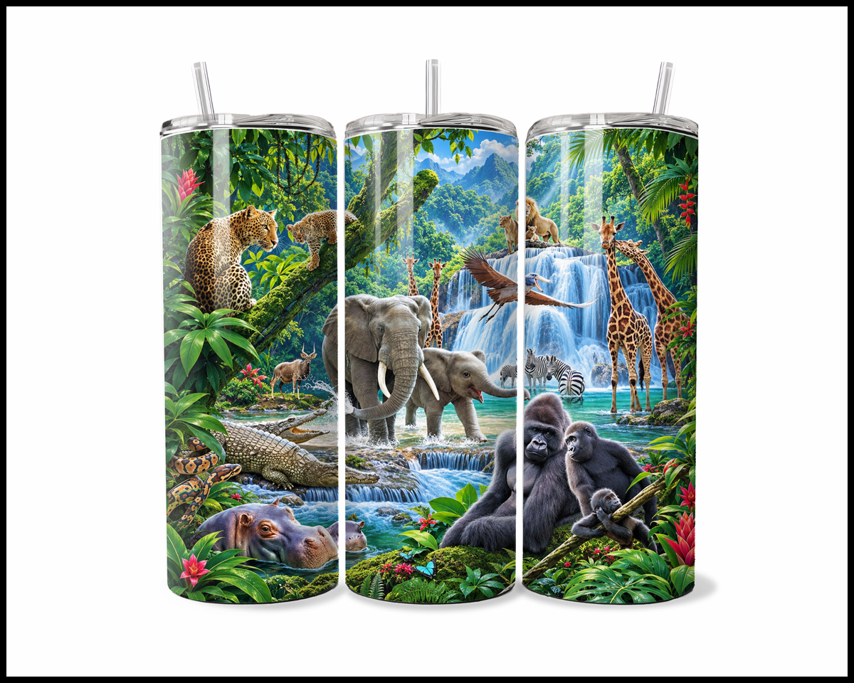 Jungle Harmony Stainless Steel Tumbler (6323)