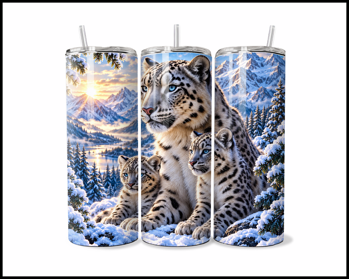 Snowbound Family Sanctuary Stainless Steel Tumbler (6334)