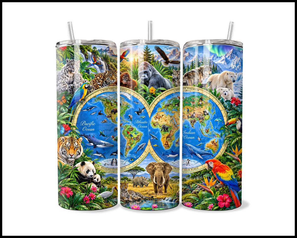 One Vibrant Planet Stainless Steel Tumbler (6337)