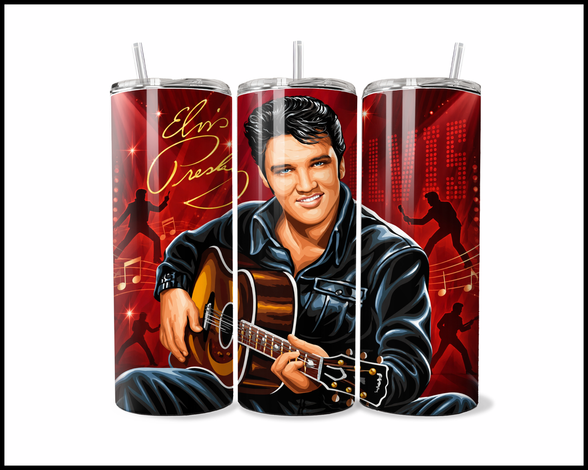 Elvis Inspired Stainless Steel Tumbler (6350)