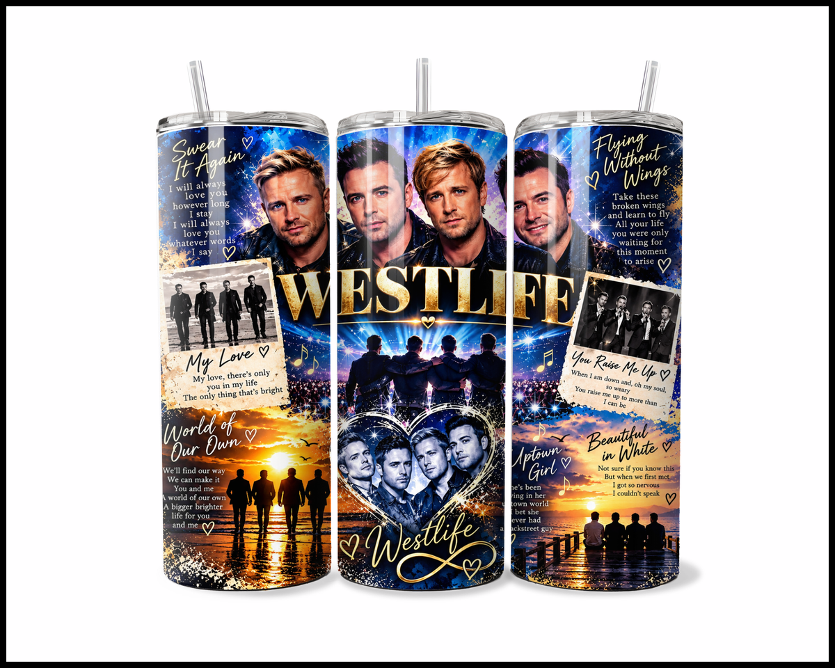 Westlife Inspired Stainless Steel Tumbler (6362)