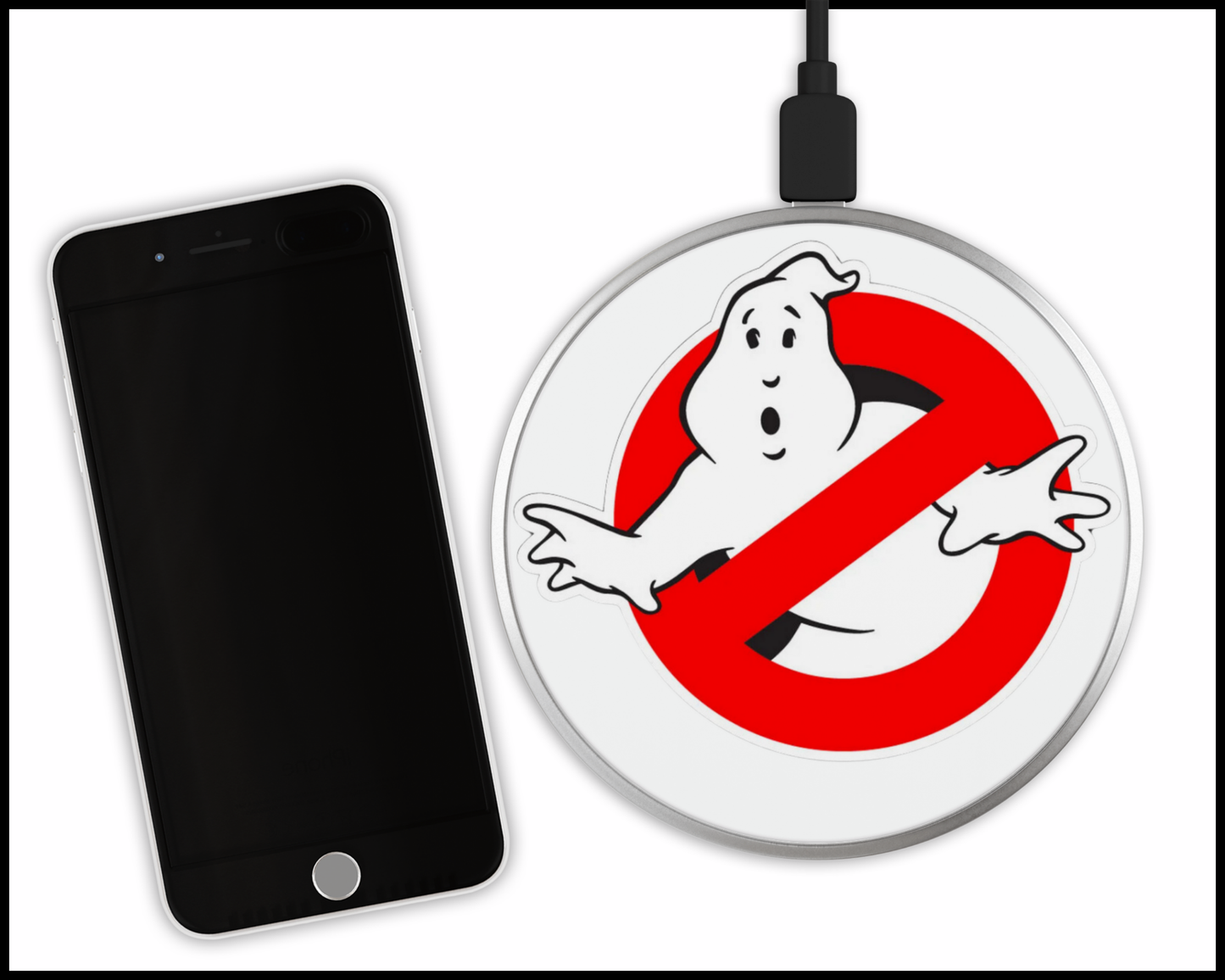 Ghostbusters Inspired Sublimated Wireless Phone Charger (363)